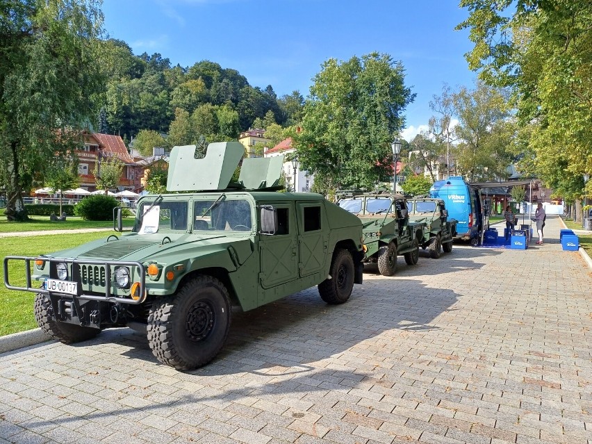 Podczas Krynica Forum 2023 prezentowano pojazdy wojskowe.