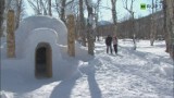 Na Kamczatce powstał hotel-igloo. Projekt jest ekologiczny: "Kiedyś po nim nie zostanie nawet ślad" (wideo)