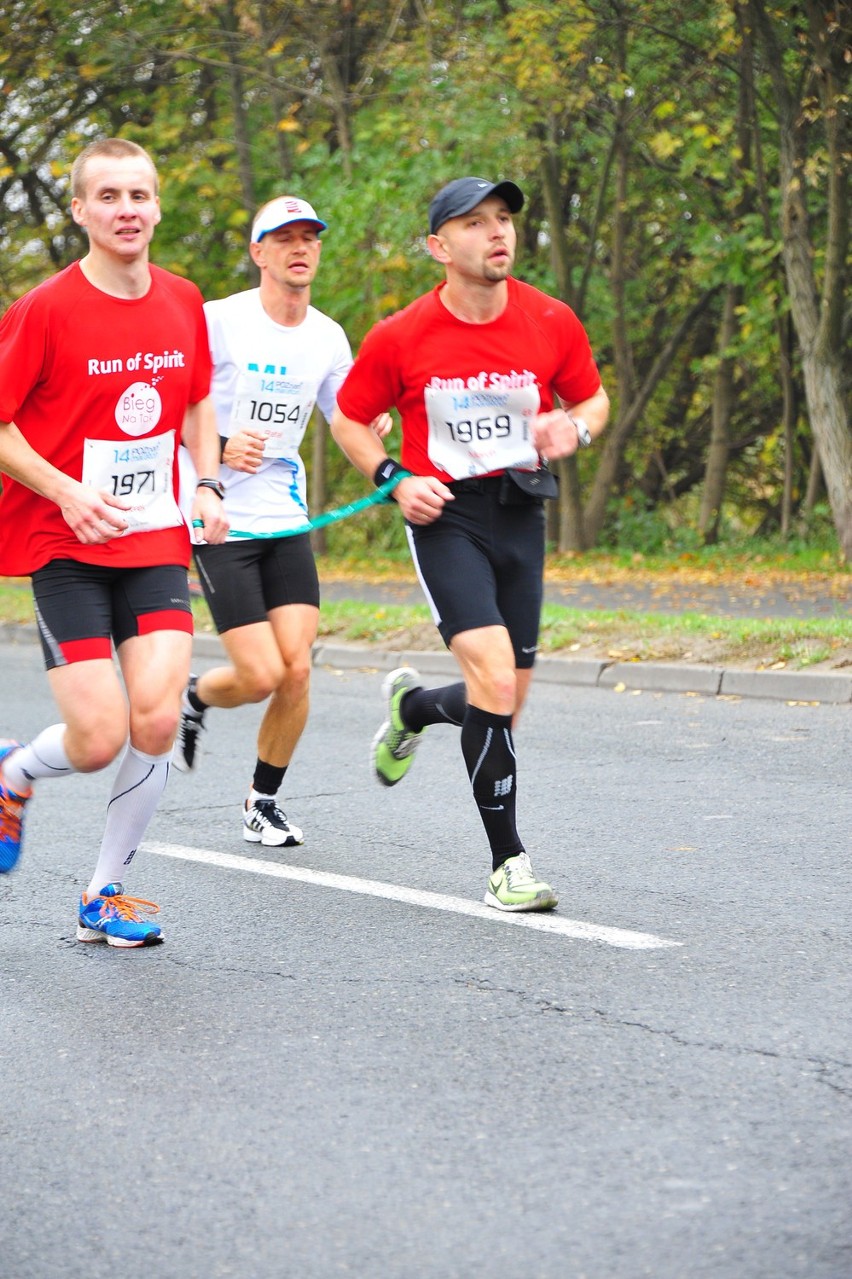 Marcin Grabiński podczas Maratonu Poznańskiego