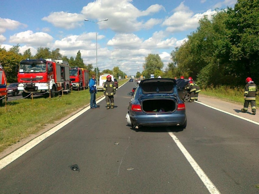 Wypadek w Poznaniu: Zderzenie trzech aut na Krzywoustego