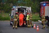 Motocyklista ucierpiał w wypadku w Malborku. Do szpitala został zabrany przez LPR