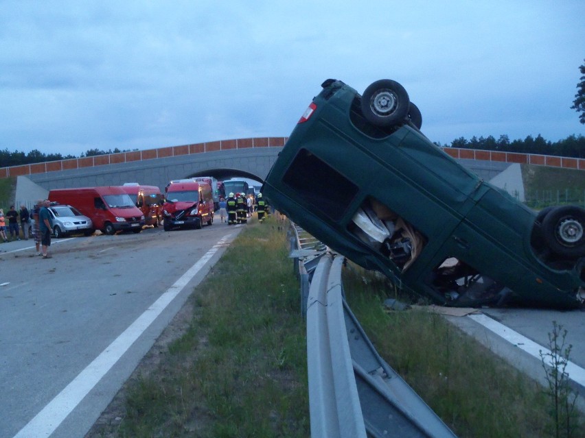 Karambol na autostradzie A2 [FOTO]