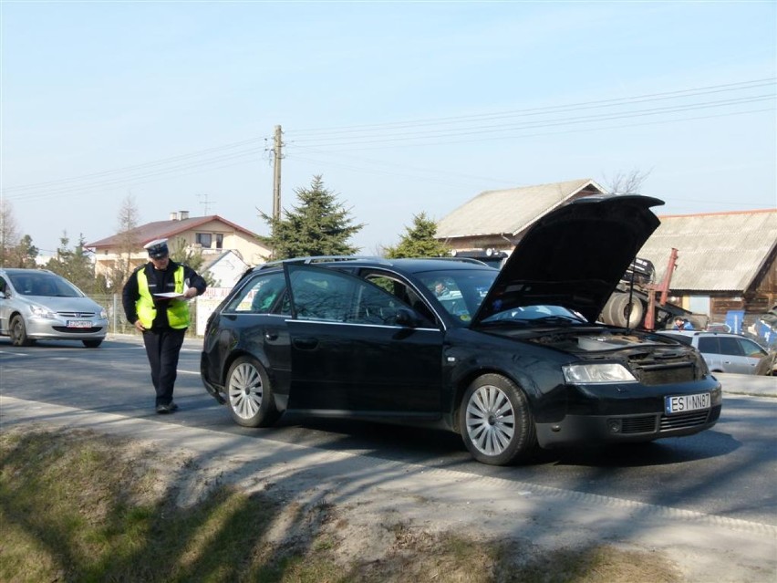 Wypadek na ,,14" między Zduńską Wolą i Sieradzem