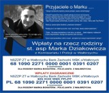 Trwa zbiórka pieniędzy na rzecz rodziny bohaterskiego policjanta Marka Dziakowicza z Wałbrzycha