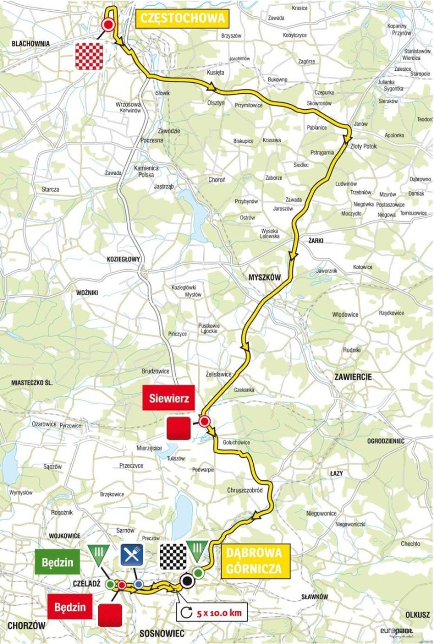 Tour de Pologne 2015 w Częstochowie. Utrudnienia drogowe i w komunikacji miejskiej