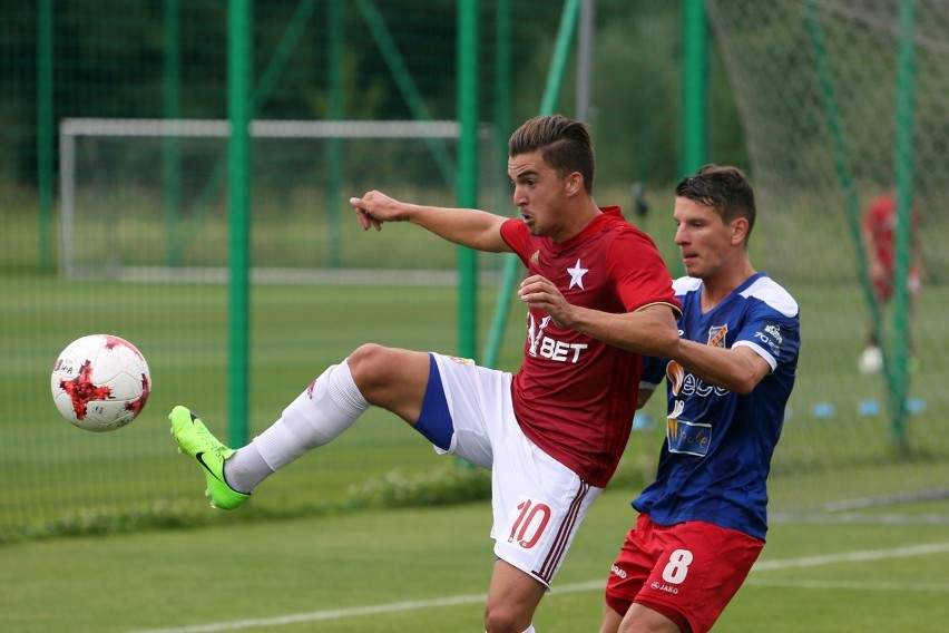 1.07.2017, Myślenice: Carlitos podczas sparingu Wisła - Odra...