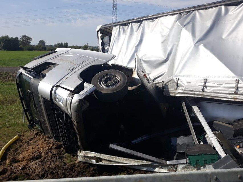 Kolejny wypadek na drodze S5 na kościańskim odcinku