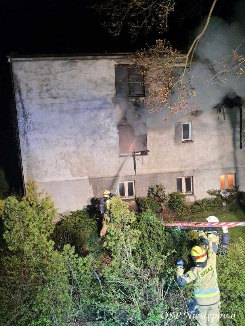 Pożar domu w Glinczu - straty przekraczają pół miliona złotych