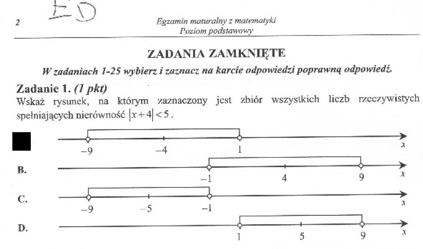 matura 2013 matematyka odpowiedzi