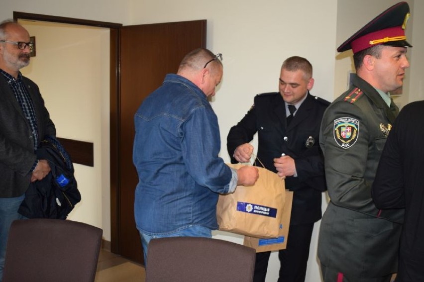 Policjanci z Ukrainy odwiedzili komendę policji w Wolsztynie