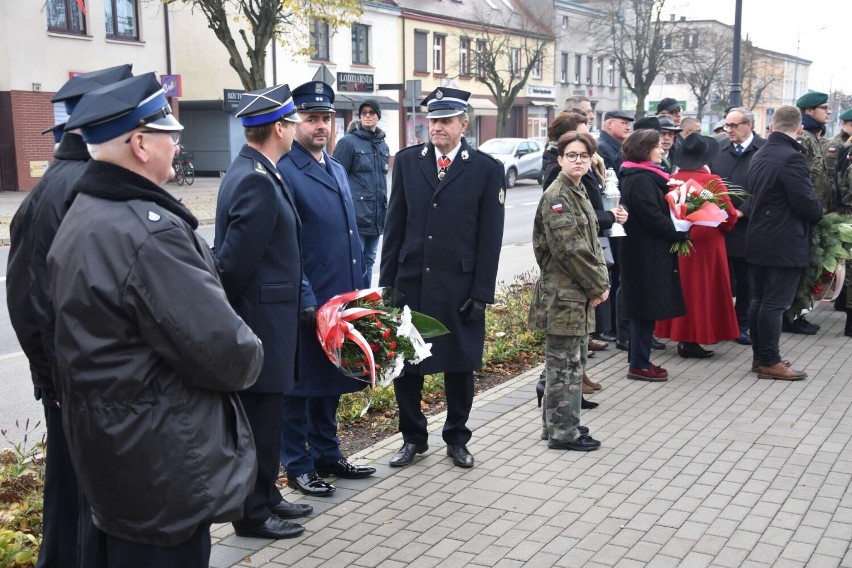 Uroczystości z okazji odzyskania Niepodległości przy Urzędzie Miejskim w Wągrowcu - 11.11.2023
