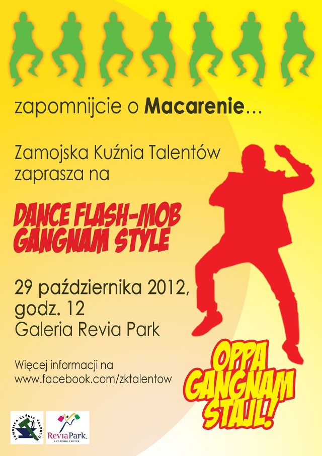 Op op oppa Gangnam Style - flash mob w Zamościu!