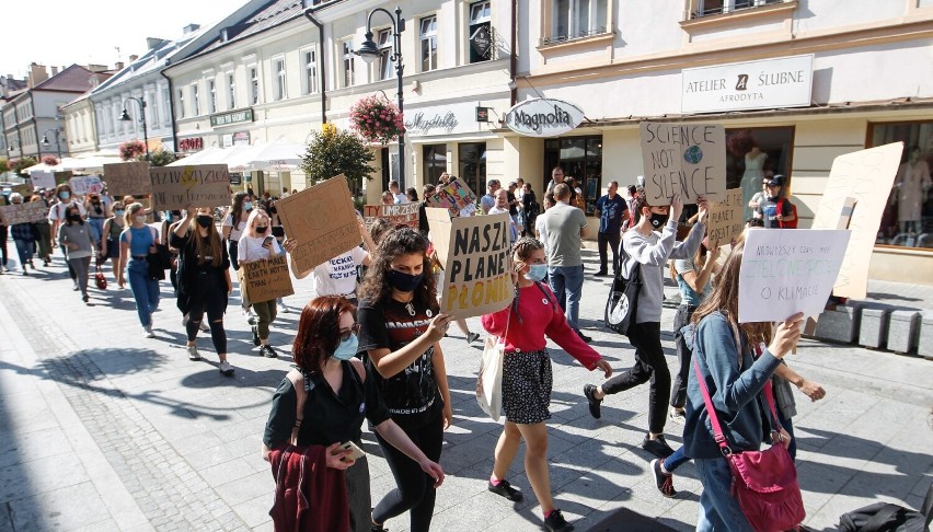 Zdjęcie z Strajku Klimatycznego w Rzeszowie w 2020 roku