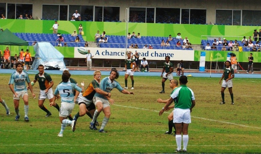 Mecz siedmioosobowego Rugby podczas World Games 2009...