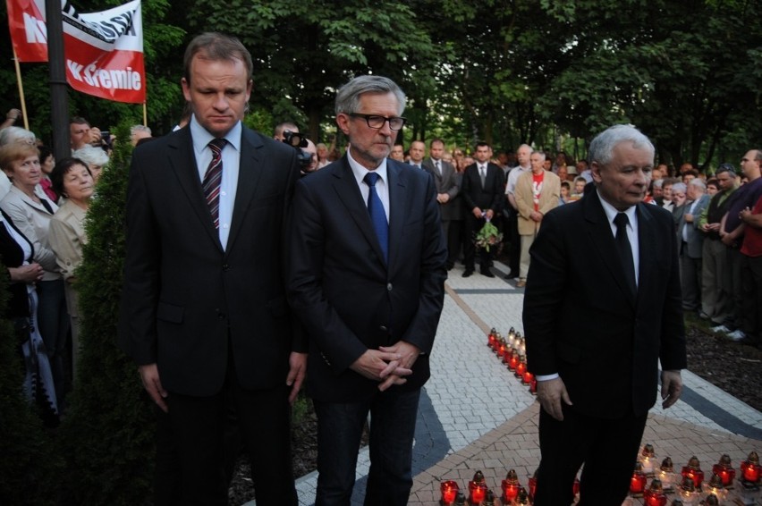 Śrem: Jarosław Kaczyński spotkał się ze śremianami w sali Spółdzielni Mieszkaniowej [ZDJĘCIA]