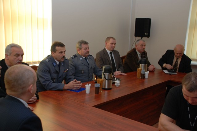 Na uroczystą odprawę przyjechał zastępca komendanta wojewódzkiego mł. insp. Czesław Koszykowski