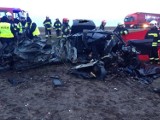 Śmiertelny wypadek w Marlewie. Zdjęcia strażaków