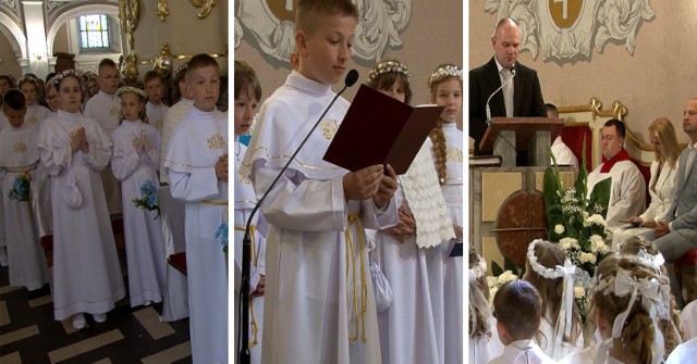 Pierwsza Komunia Święta w parafii pw. WNMP w Lipnie. Zdjęcia także z pierwszej spowiedzi dzieci