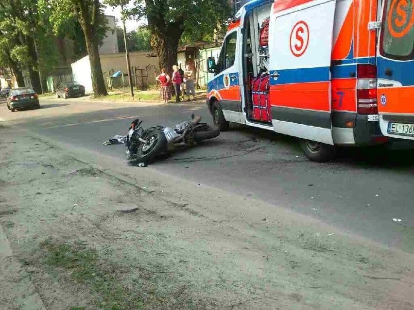 Wypadek na skrzyżowaniu ul. Tuszyńskiej z ul. Piaseczną