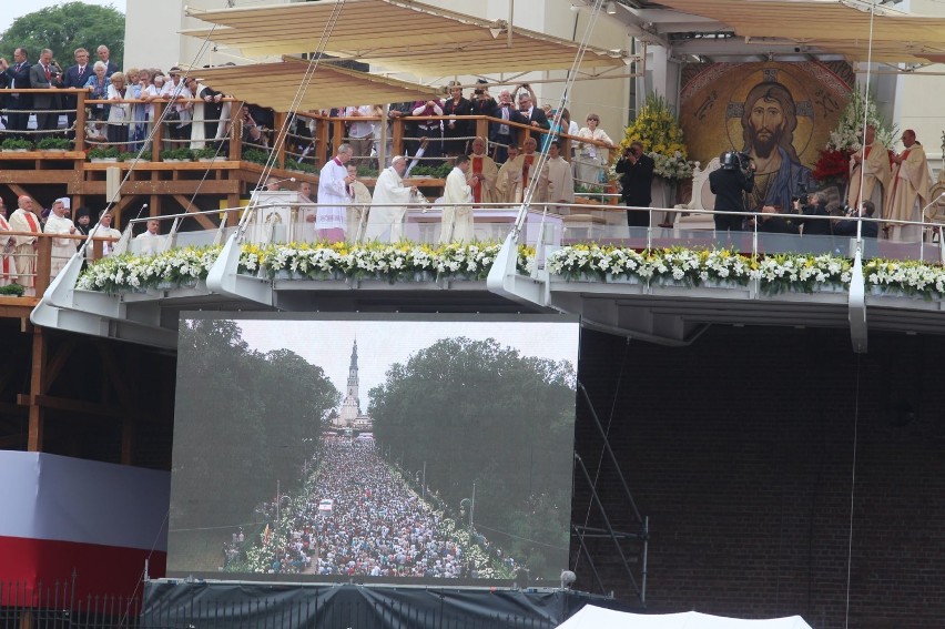 Papież w Częstochowie - zdjęcia z mszy