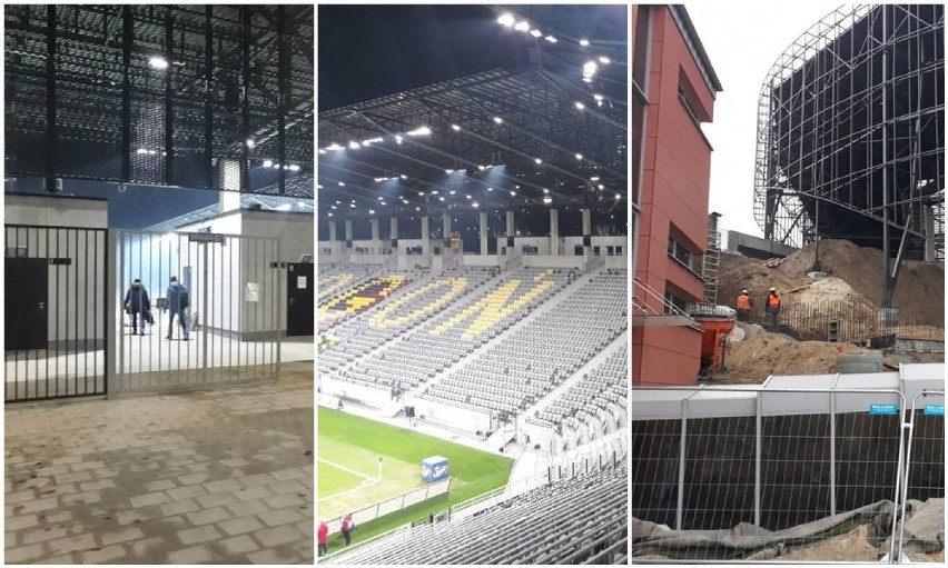 Stadion Pogoni: ruszyły prace rozbiórkowe za trybuną północną