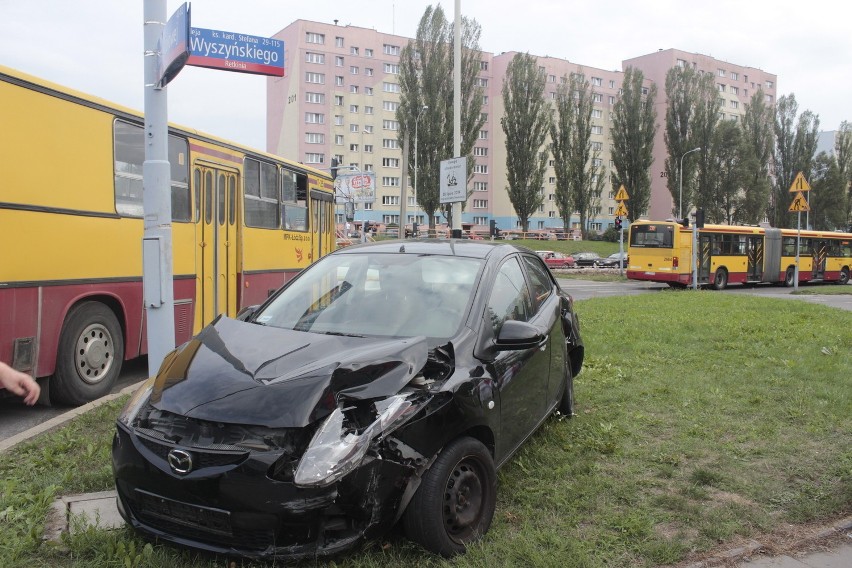 Wypadek na Wyszyńskiego w Łodzi