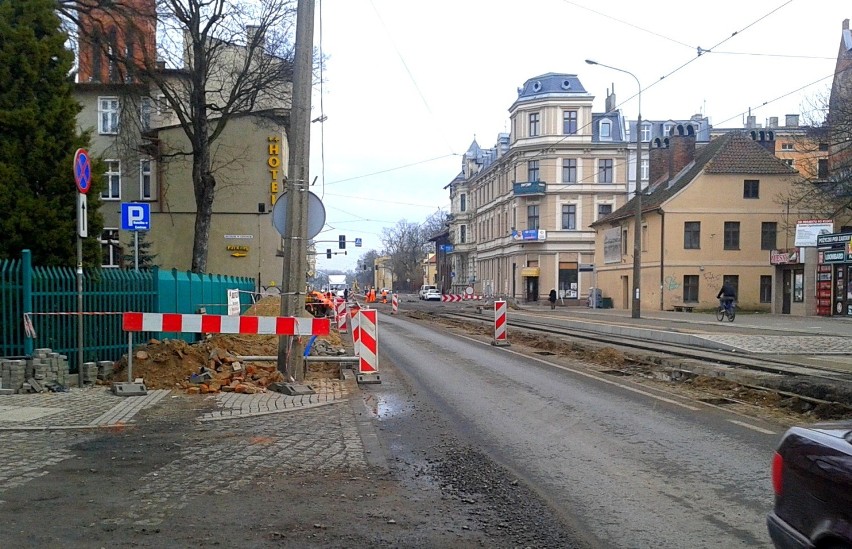 Trwają  drogowe prace na ul. Szumana i Warszawskiej w Toruniu 