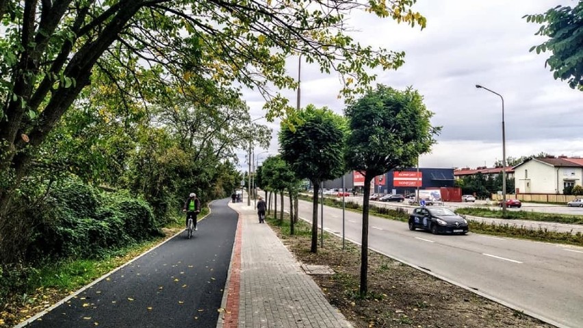 Ścieżka pieszo-rowerowa wzdłuż ul. Horoszkiewicza jest...