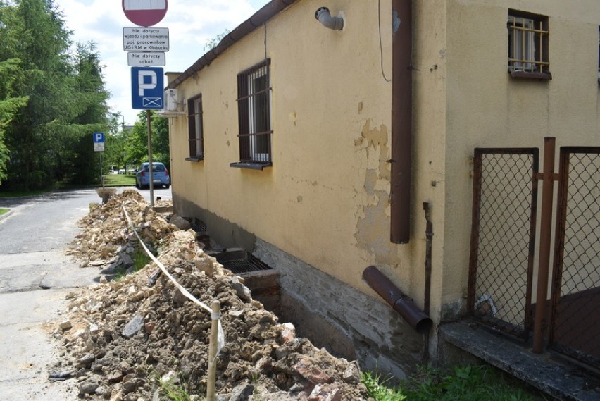 Trwa remont urzędu miejskiego w Kłobucku