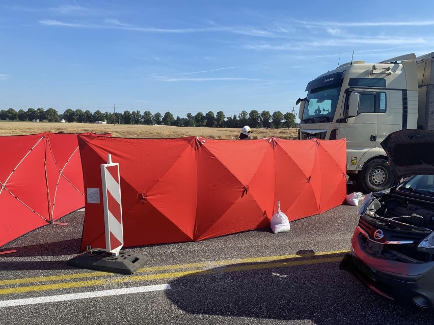 Wypadek czterech pojazdów na remontowanym 116 km autostrady A2 w kierunku Poznania! 