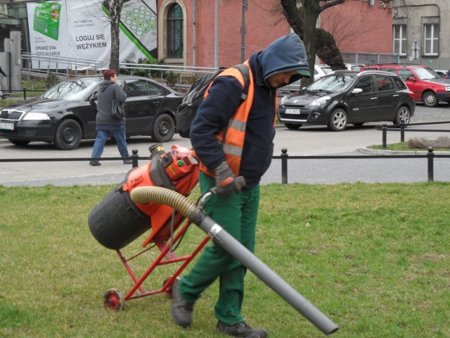 Bytom - odkurzacz na psie odchody, pl. Sikorskiego