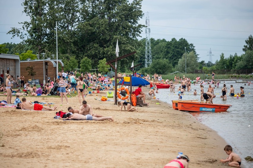Plaża Dojlidy w Białymstoku jest chętnie odwiedzana przez...