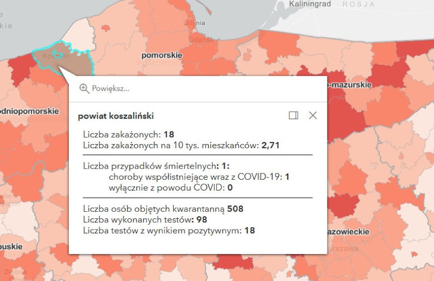 Pandemia. Jeden zgon w powiecie sławieńskim. Zachodniopomorskie -14 zgonów. 23.01.2021