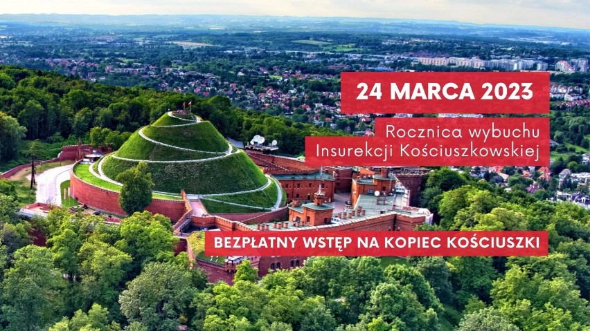 Kraków. Bezpłatne wejście na Kopiec Kościuszki w 229. rocznicę wybuchu Insurekcji Kościuszkowskiej