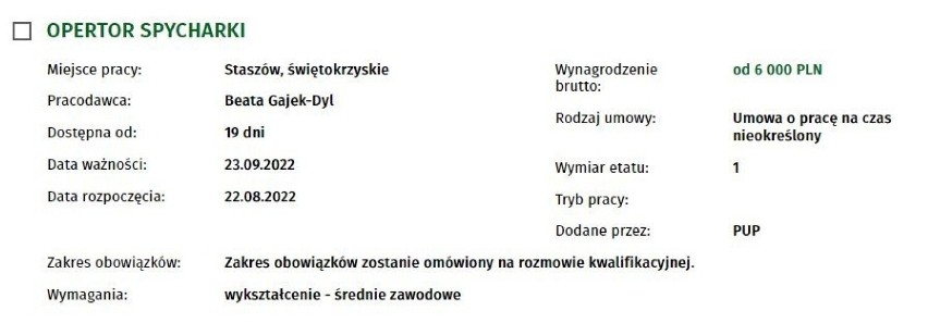 Jest naprawdę dobrze płatna praca w województwie świętokrzyskim. Zobacz oferty pracy z najwyższymi zarobkami [TOP 20] - 05.09.2022r.