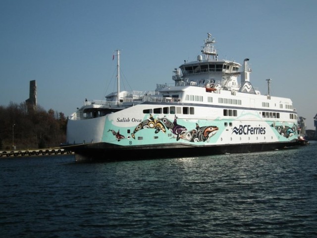 Stoczni Remontowa Shipbuilding z Gdańska zbudowała pierwszy z trzech promów pasażersko samochodowych Salish Orca dla armatora kanadyjskiego