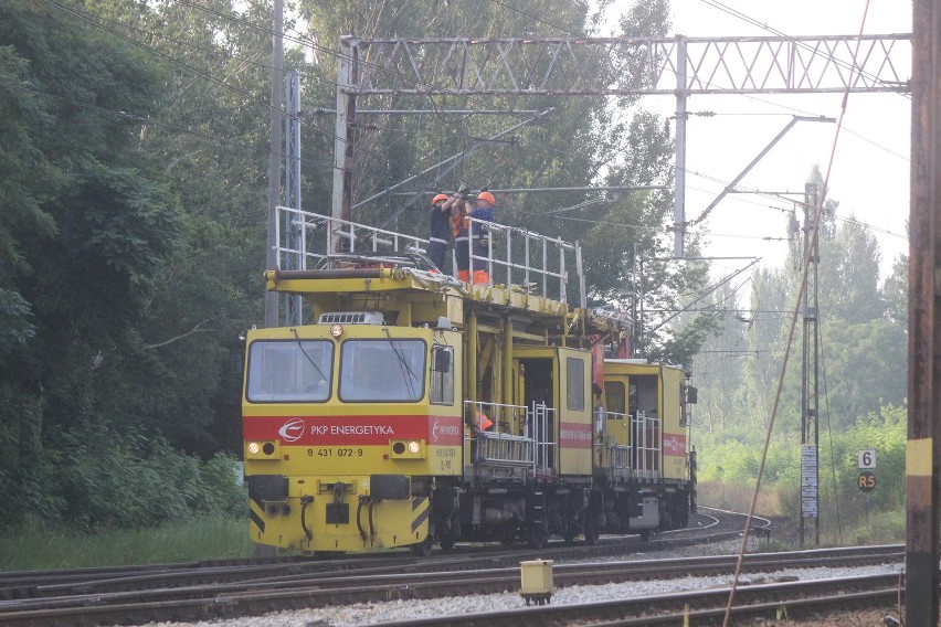 Opóźnione pociągi na dworcu Łódź Kaliska. Awaria sieci trakcyjnej w Łodzi