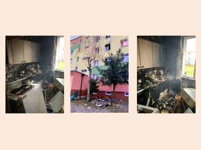 W środę, 24 listopada przed g. 15 rozpoczął się pożar kuchni w budynku wielorodzinnym przy ul. Gen. Józefa Hallera w Wąbrzeźnie