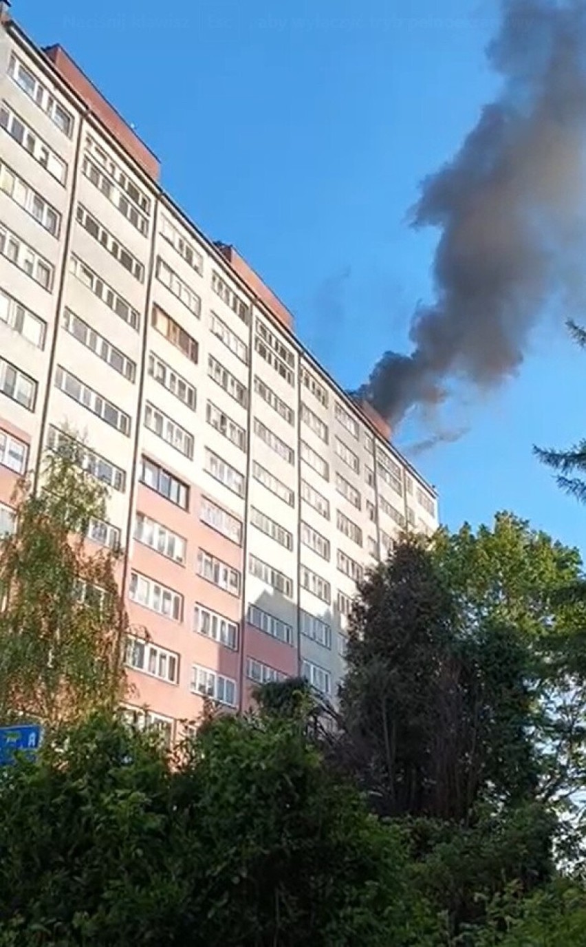 Pożar w Bielsku-Białej