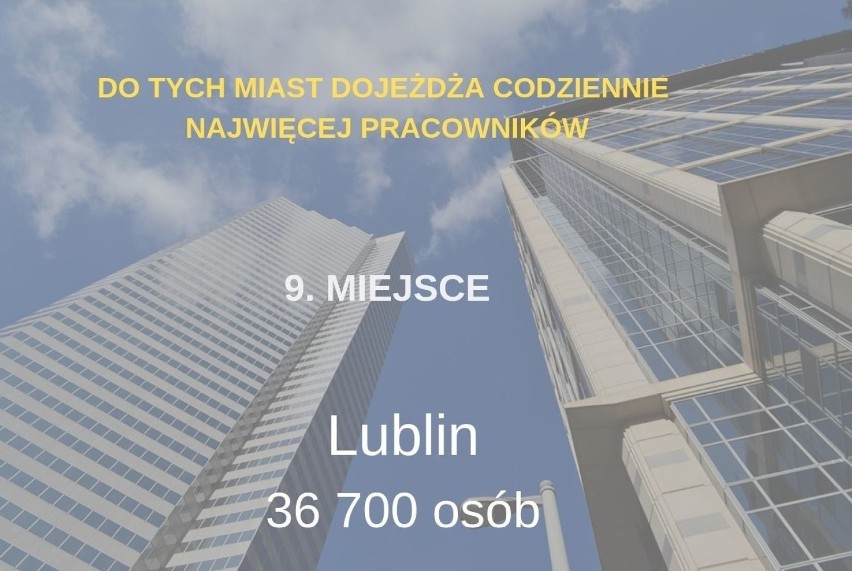 Oto 10 miast z największą liczbą przyjeżdżających...