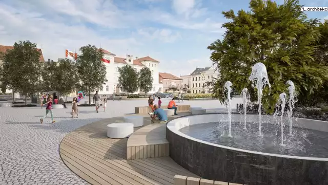 Tak ma wyglądać rynek w Śremie po modernizacji. Gmina Śrem podzieliła się planami 1 listopada. Jak wam się podoba koncepcja?