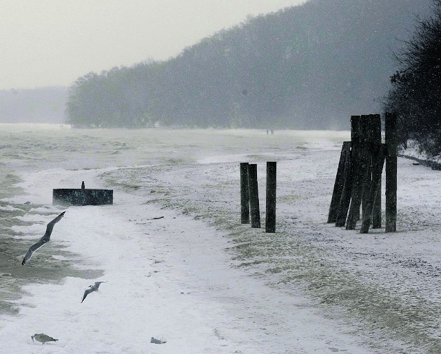 Dużą część plaży w Orłowie, którą w ubiegłym roku poszerzał Urząd Morski, zabrało morze.