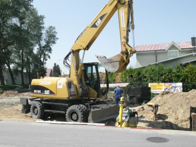 Budowa ronda na ul. Chopina w Wejherowie