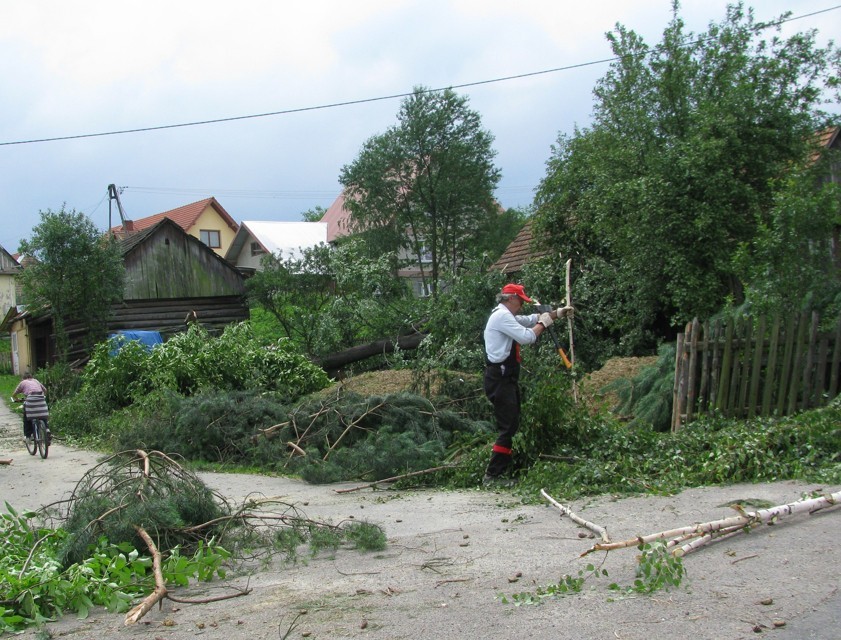 Trąba powietrzna nad Przysietnicą