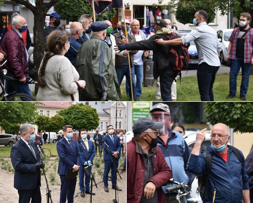 Nowy Tomyśl. Awantura podczas spotkania Rafała Trzaskowskiego. Były wyzwiska, była szarpanina... [ZDJĘCIA]