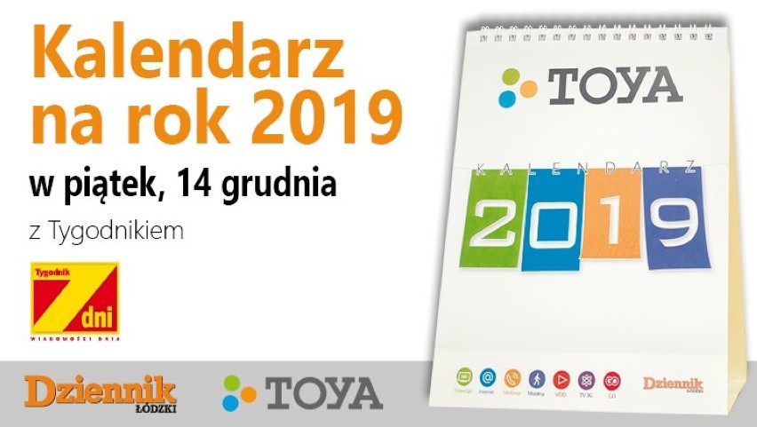 Kalendarz na 2019 rok razem z najnowszym tygodnikiem "7 Dni...