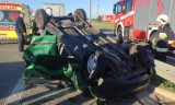 Wypadek na S8 koło Czerniewic. Ciężarówka zderzyła się z matizem [ZDJĘCIA]