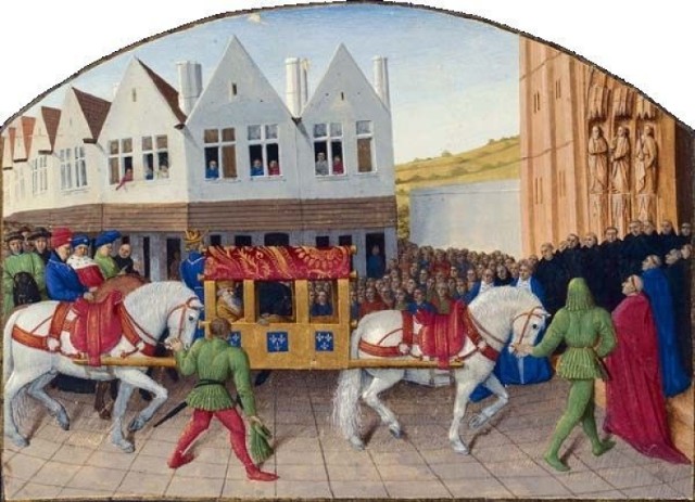 Wjazd cesarza Karola IV do Saint Denis