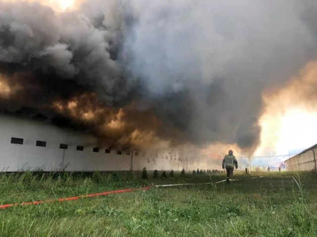 W akcji wzięło udział 20 zastępów straży pożarnej