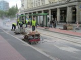 Tramwaje wracają na plac Wolności w Poznaniu [ZDJĘCIA, WIDEO]